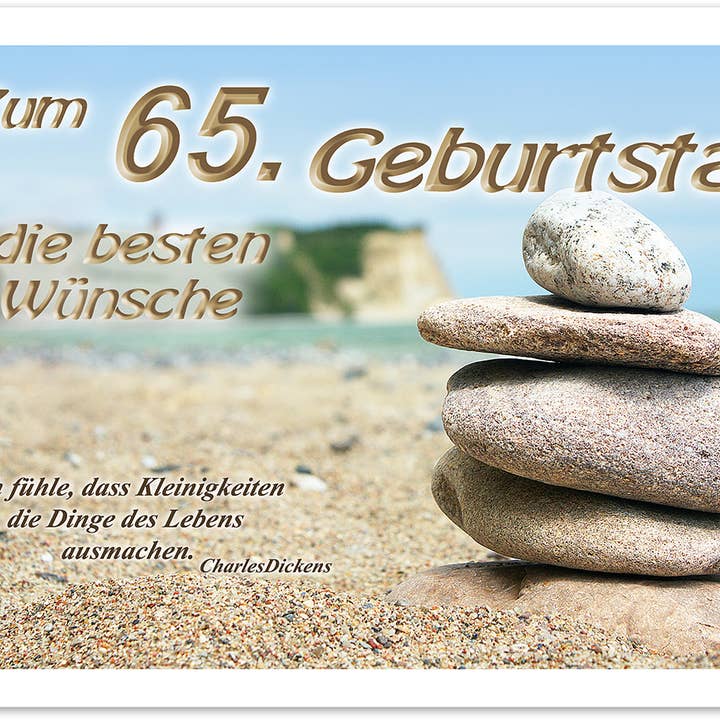 Número cumpleaños/tarjeta de felicitación/65 cumpleaños/ 5294658 para venta al por mayor de Yabué