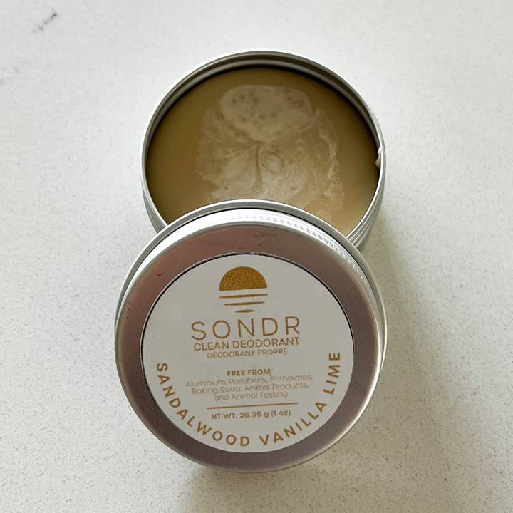 SONDR – wholesale Deodorant – Unisex – Plastic Free Sandalwood Vanilla Lime0
