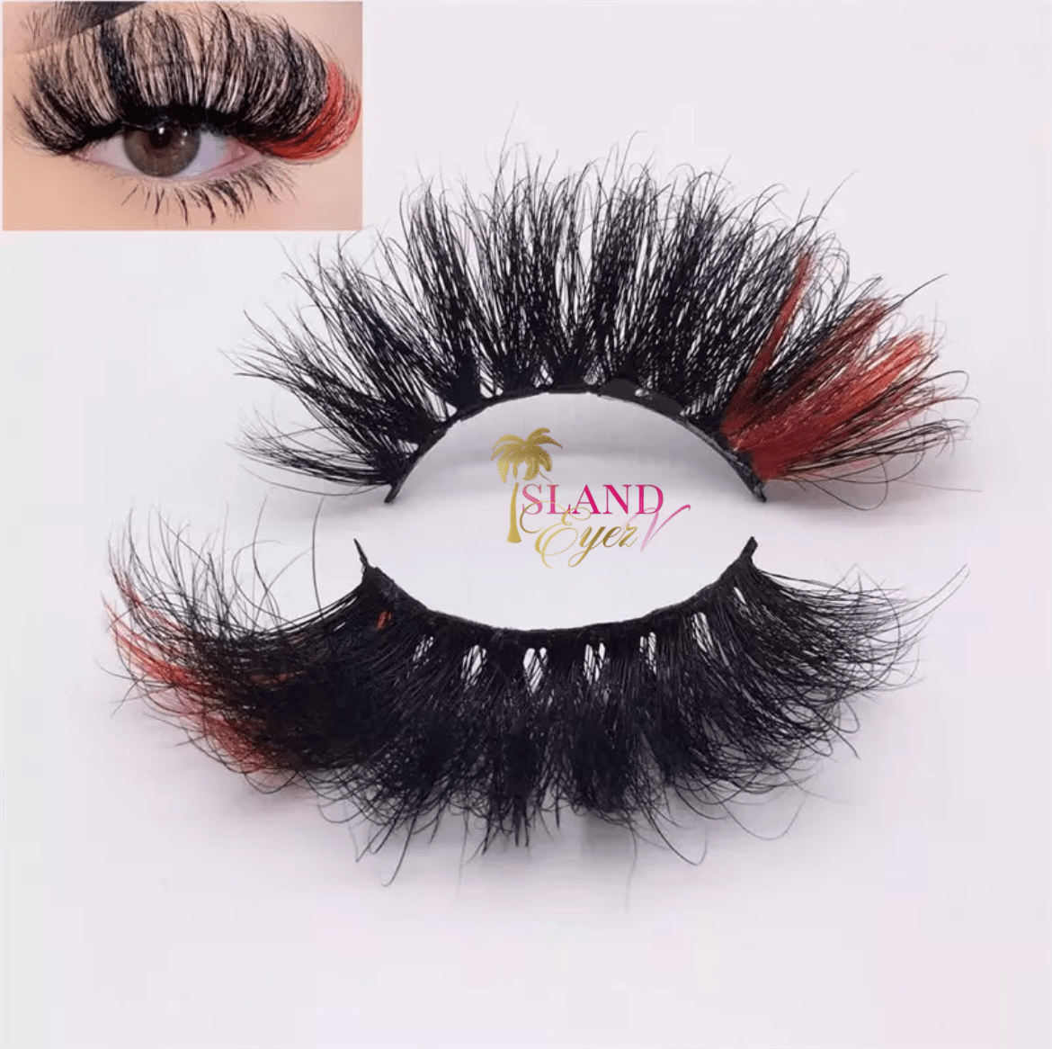 Island Eyez Vendor - Wholesale False/Fake Eyelashes - Handmade 25 mm Colored Lashes Wholesale6