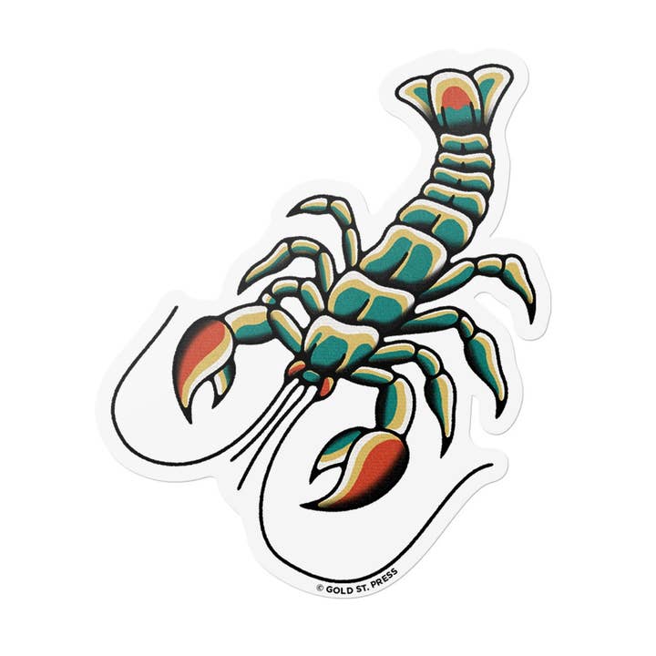 Yabby Die Cut Vinyl Sticker for wholesale by Gold St. Press