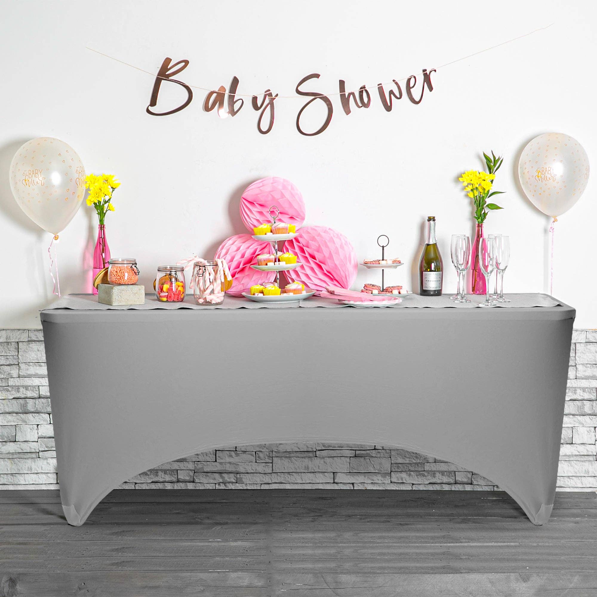 Rinkit Ltd - Wholesale Tablecloth - Rectangular Spandex Fitted Tablecloth - 6ft (180cm)15