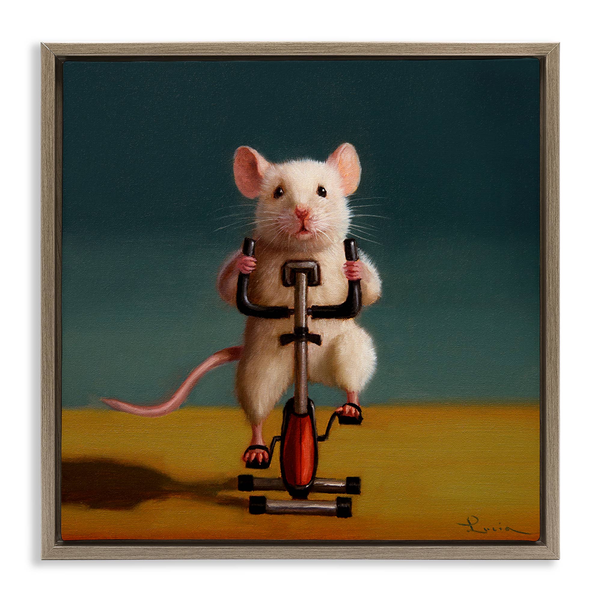 Stupell Industries - Wholesale Wall Sign - Funny Workout Mouse - Framed Wall Art22
