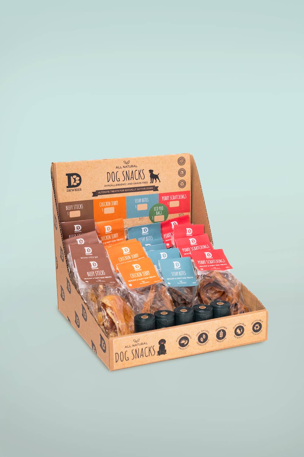 Dewkes Snacks for Dogs – wholesale Pet treats – Dog – Hospitality Counter Tray – Turn Paws into Profit