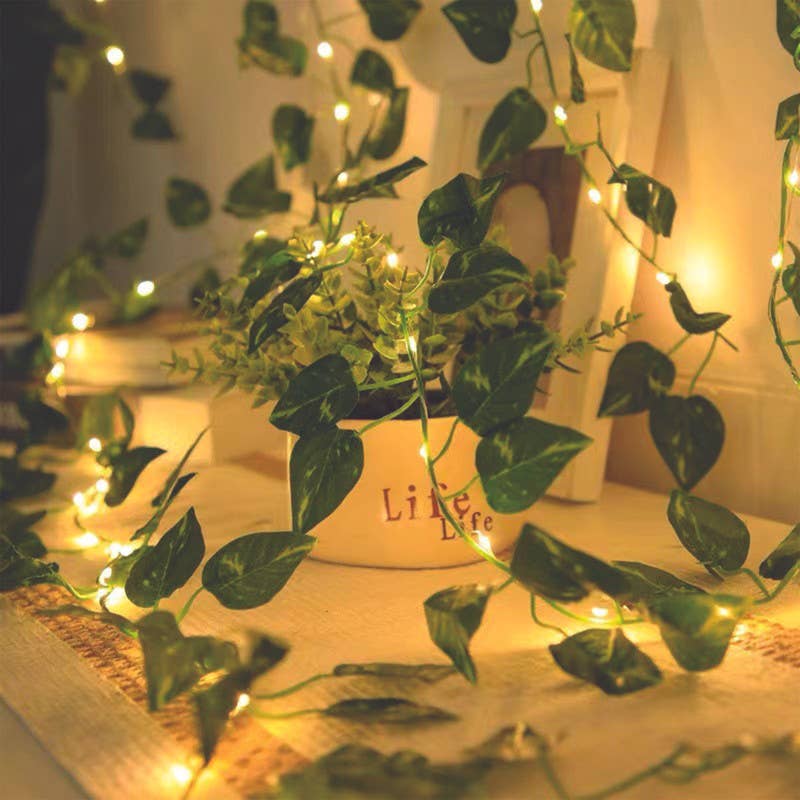 Lifeware Group LLC - Wholesale String Lights - CIAO Tech   16.5 FT Decorative Hanging Leaf Lights w/ Remote2