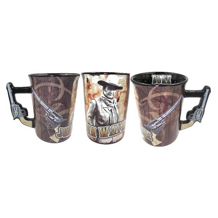 MID-SOUTH PRODUCTS - Wholesale Coffee Mug - John Wayne Mug - Duke Pistol Handle