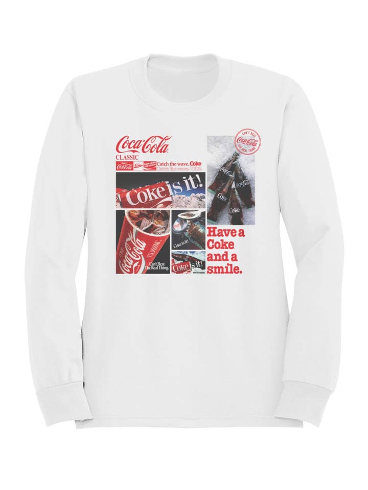 Officially Licensed Coca Cola Coca-Cola Classics: Coke Is It! Women's Sweatshirt for wholesale by Snack Tees