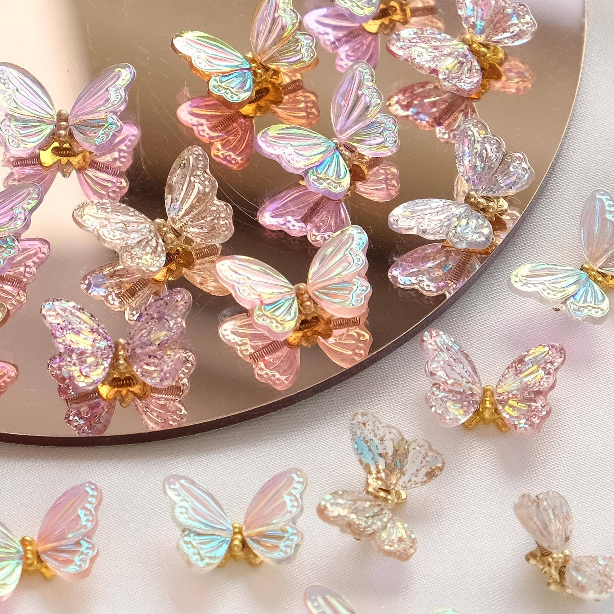 Moon Bunny - Wholesale Craft supplies - Glitter Holographic Butterflies5