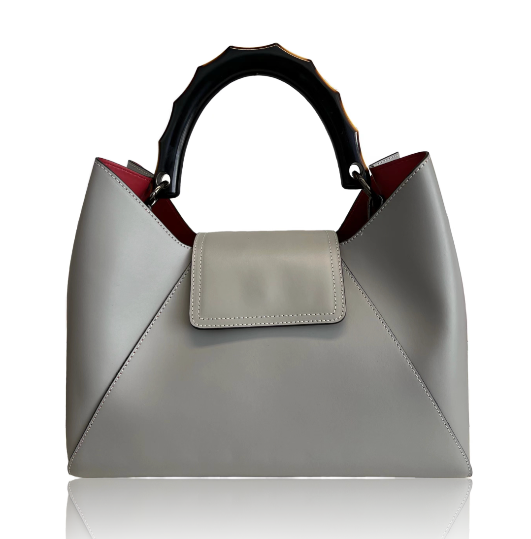 MODARNO - Vendita all'ingrosso Borsa con manico - Donna - Modarno Leather Handbag with Pony Flap “Chloe”7