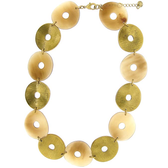 necklace in horn for wholesale by Culture Mix