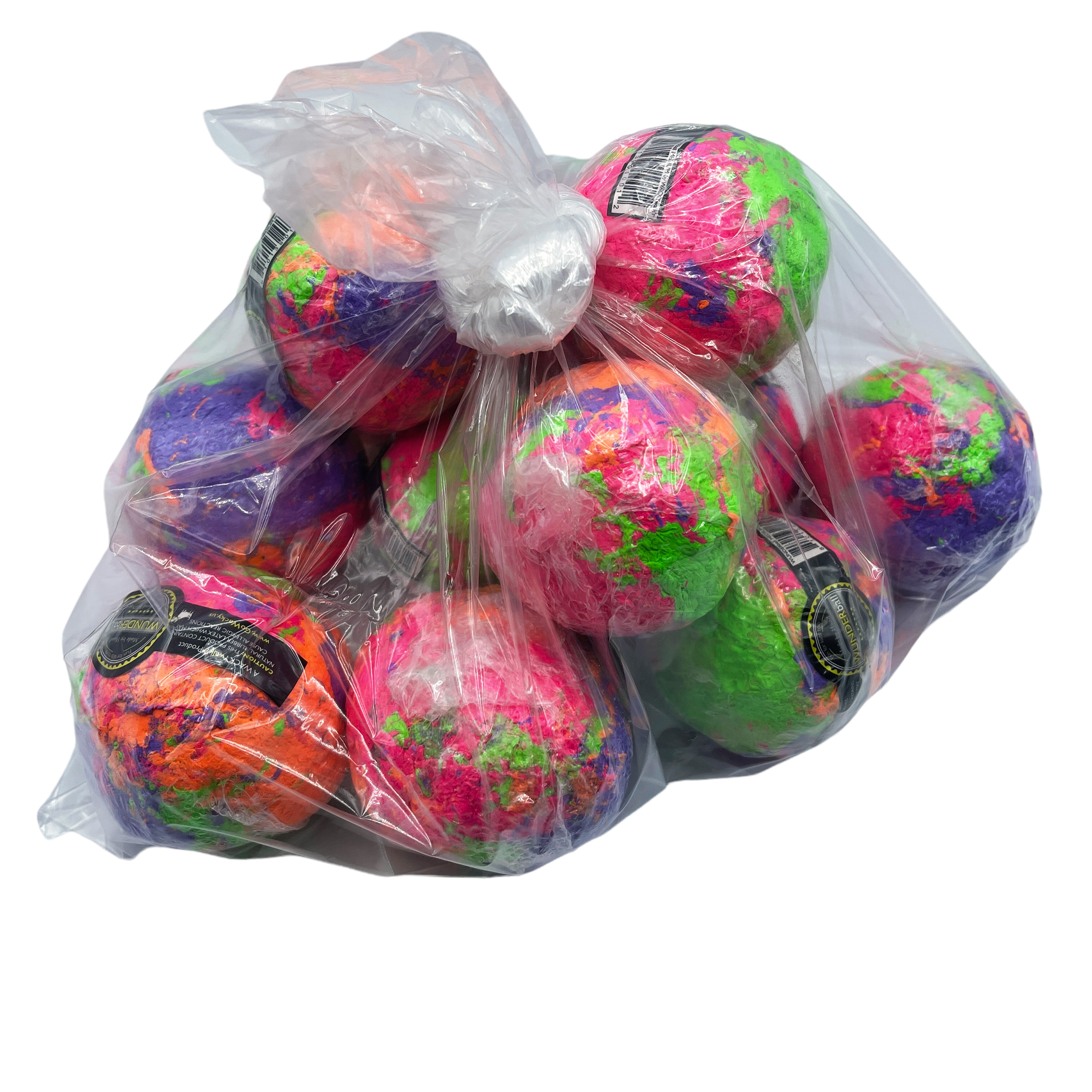Alamo Pet Experts - Wholesale Pet Fetch Ball - Dog - WW Wunderball Refill Medium Mixed 12ct0