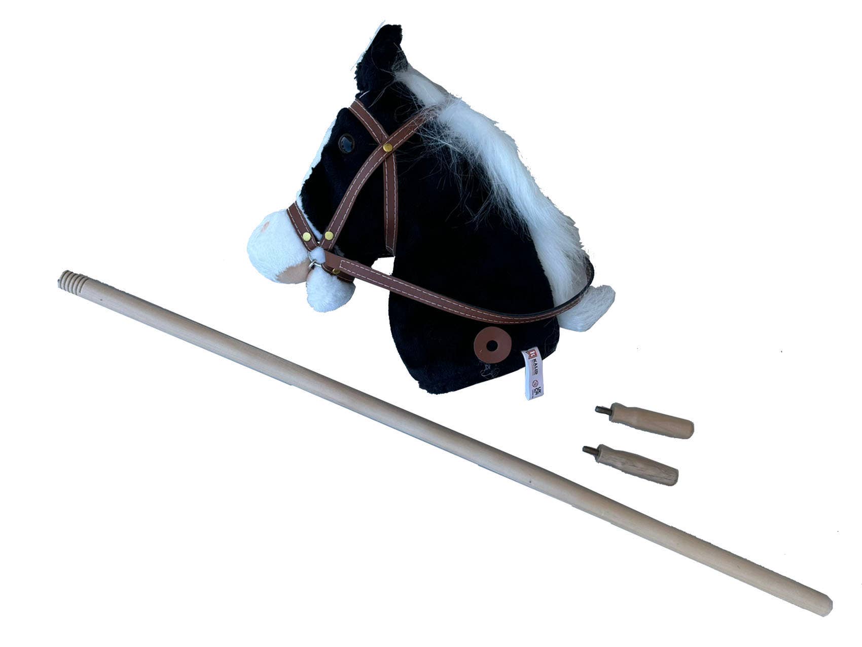 KALID MEDIEVAL - Vendita all'ingrosso Peluche - Bambini e neonati - Cavallo morbido in peluche Softik nero - ST3413