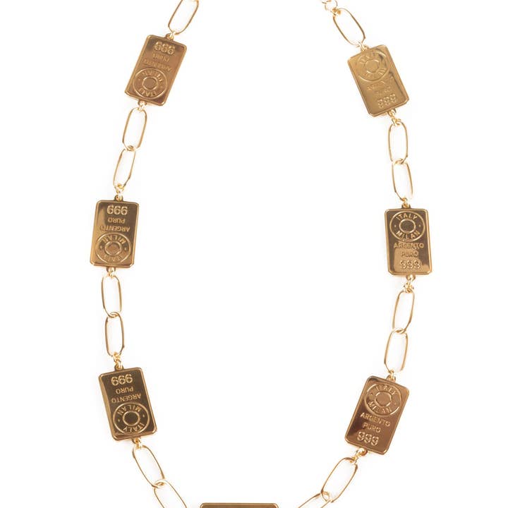 Kette vergoldetes Silber Choker Halskette für den Großhandel von Lingot d'Amour