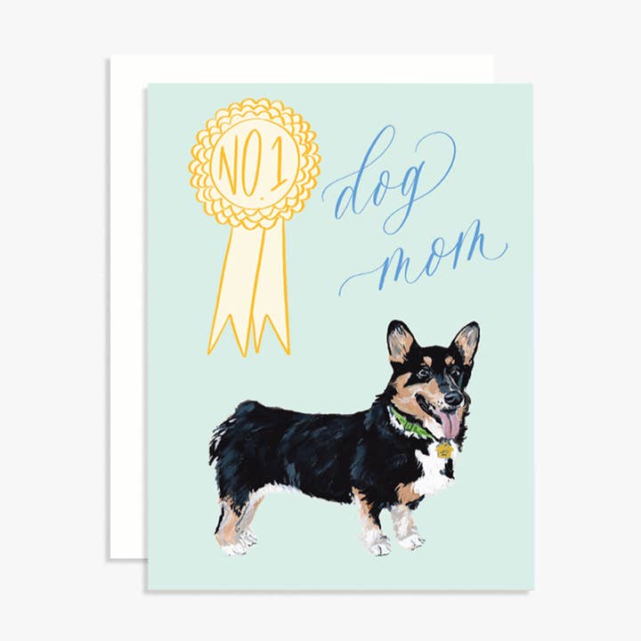 No. 1 Dog Mom Greeting Card - Mother's Day - Just Because for wholesale by The Scribblist