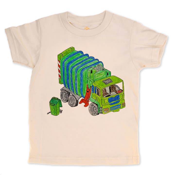 Trash Truck - T-shirt biologique Ă manches longues pour enfants pour la vente par orangeheat