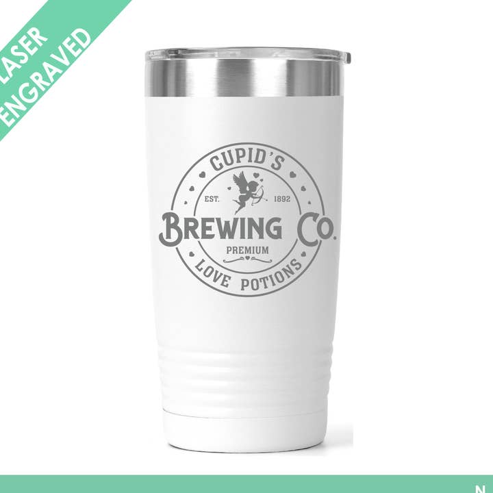Becher zum Valentinstag - Cupid's Brewing Co - Love Tumbler für den Großhandel von Northern Country Girl Designs, LLC