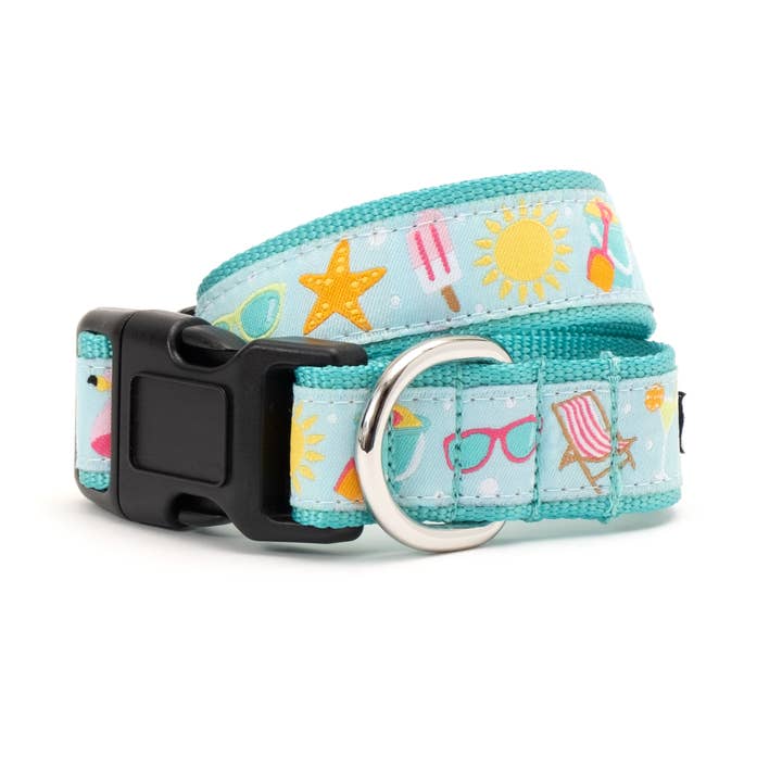 Life's a Beach Collar for wholesale by The Worthy Dog