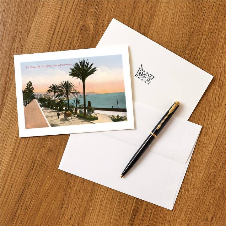 Found Image Press - Wholesale Stationery/Notecard Set - Greeting Card IT-234 Un Saluto da San Remo1