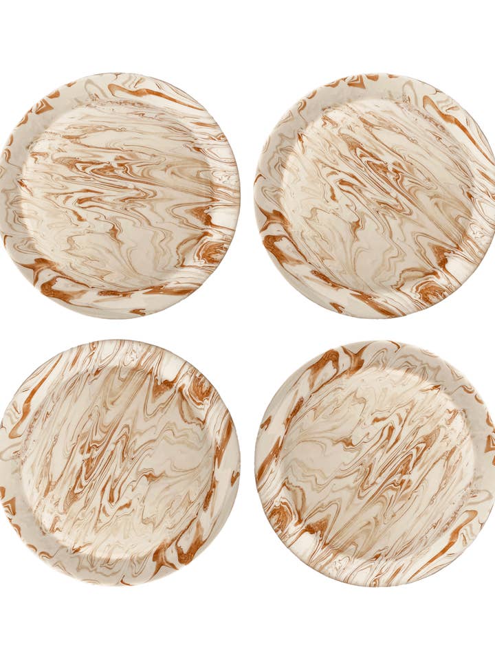 Marbled Terra Dinner Plate - Set of 4 for wholesale by Une Vie Nomade