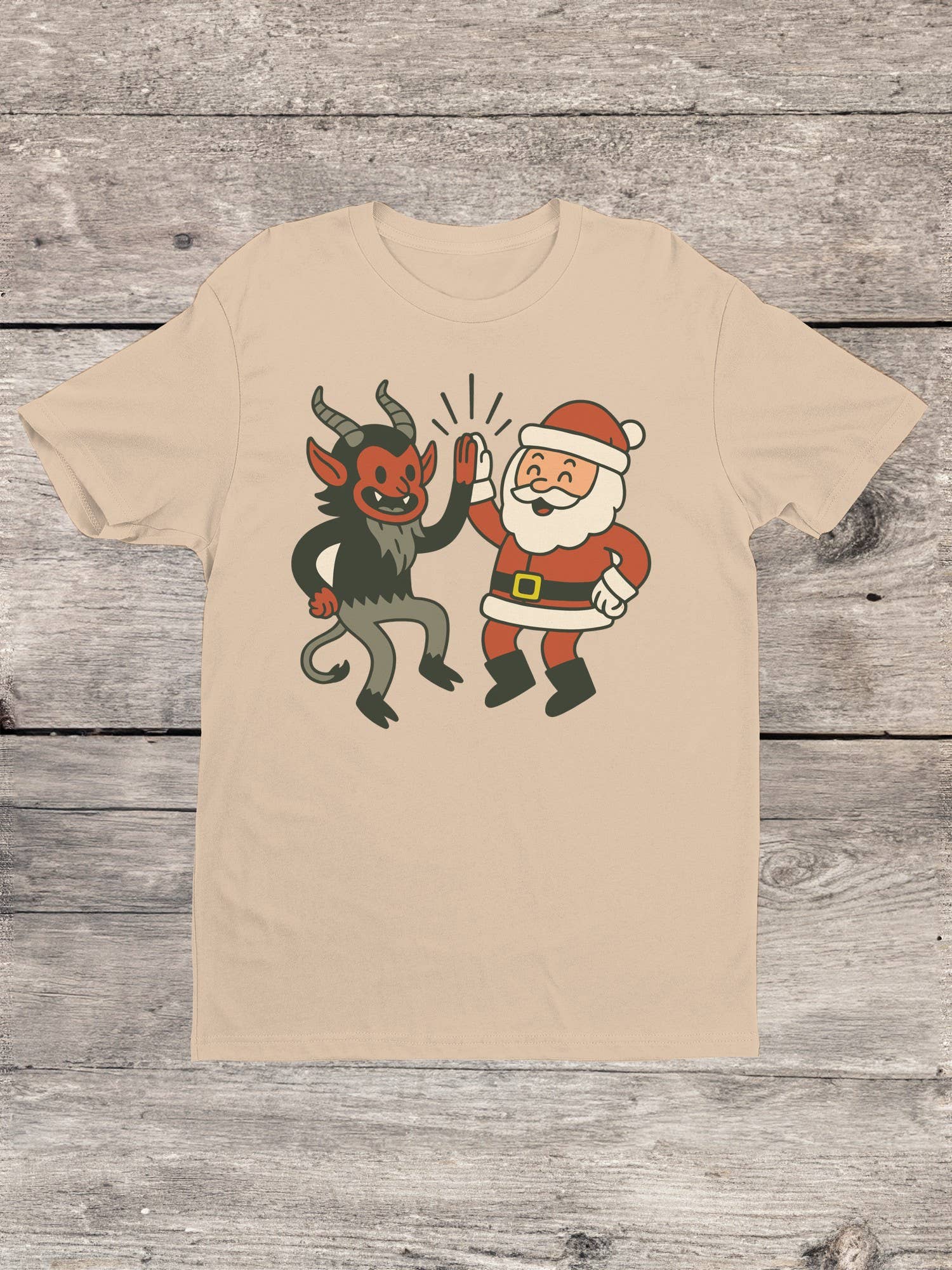 Swift Retail - Wholesale T-Shirt - Men's - Santa and Krampus Unite Men's T-Shirt2