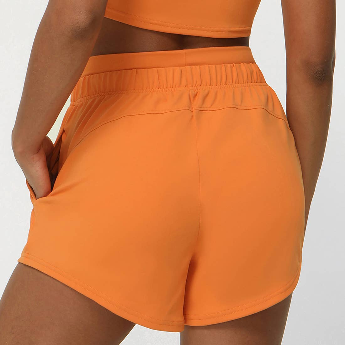 Sodalemon - Wholesale Athletic Shorts - Women's - Sport Fitness Drawstring Side Pocket Athletic Shorts7