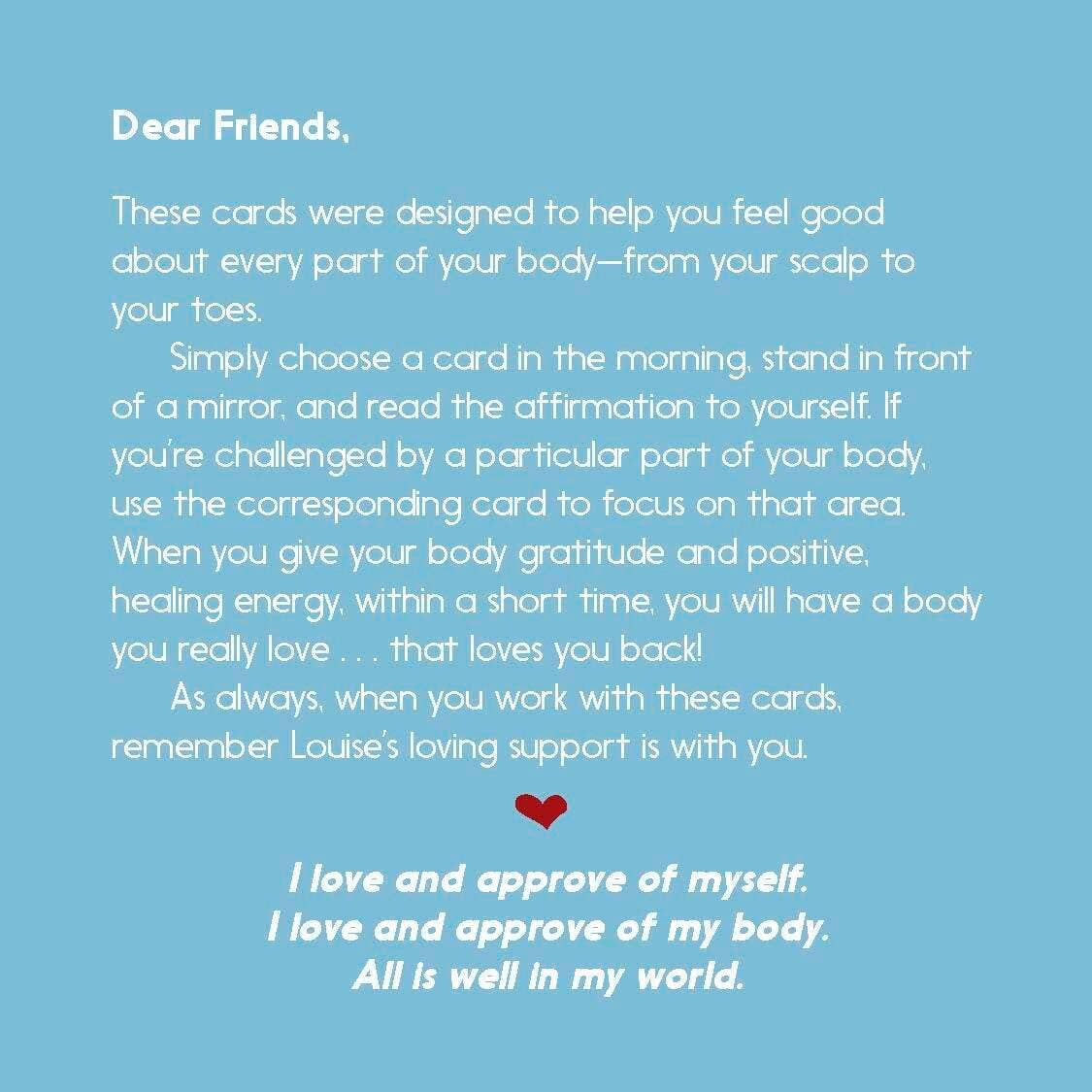 Cardshouse – Großhandel Tarot-Karten – Affirmationskarten „Liebe deinen Körper“ | Hay House7