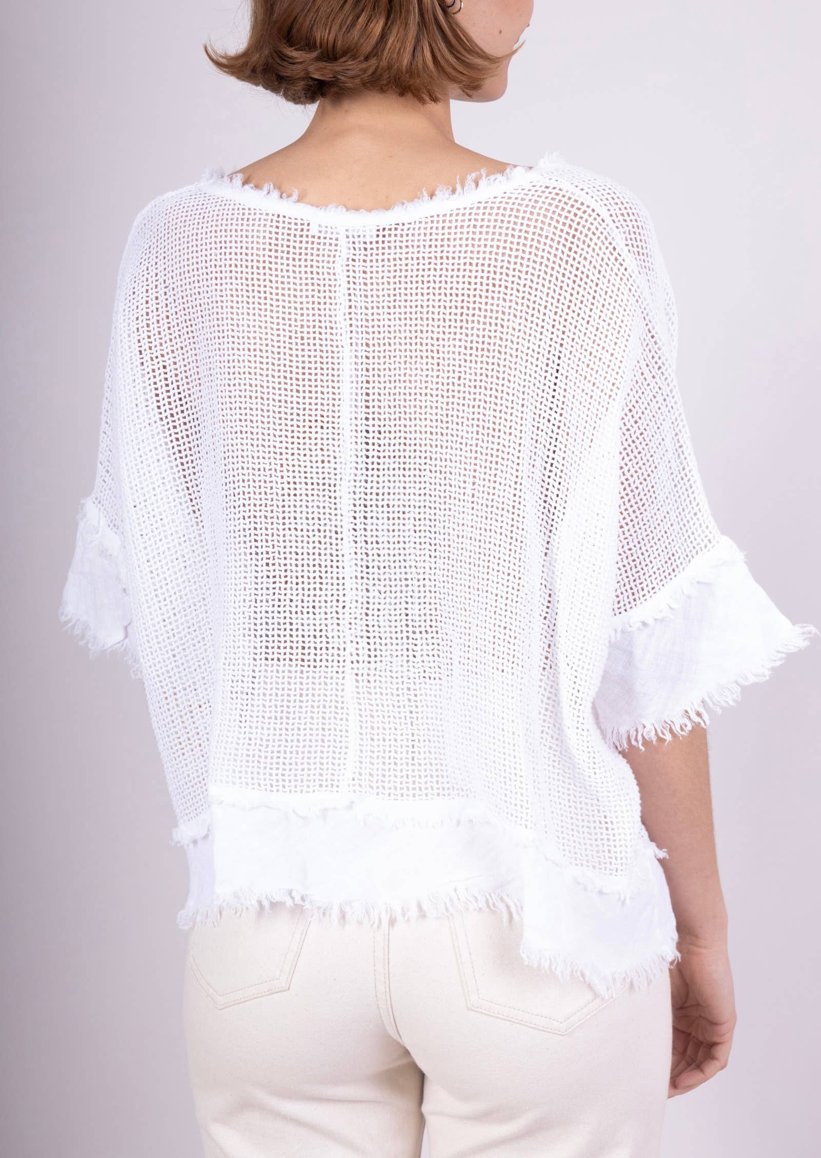 LINEN & COTTON HOUSE – Großhandel Bluse – Damen – TOP AUS BAUMWOLLSTRICK 23911 100 % BAUMWOLLE30