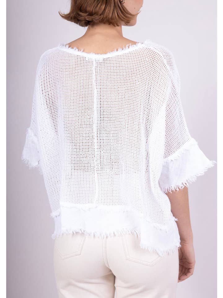 LINEN & COTTON HOUSE – Großhandel Bluse – Damen – TOP AUS BAUMWOLLSTRICK 23911 100 % BAUMWOLLE30