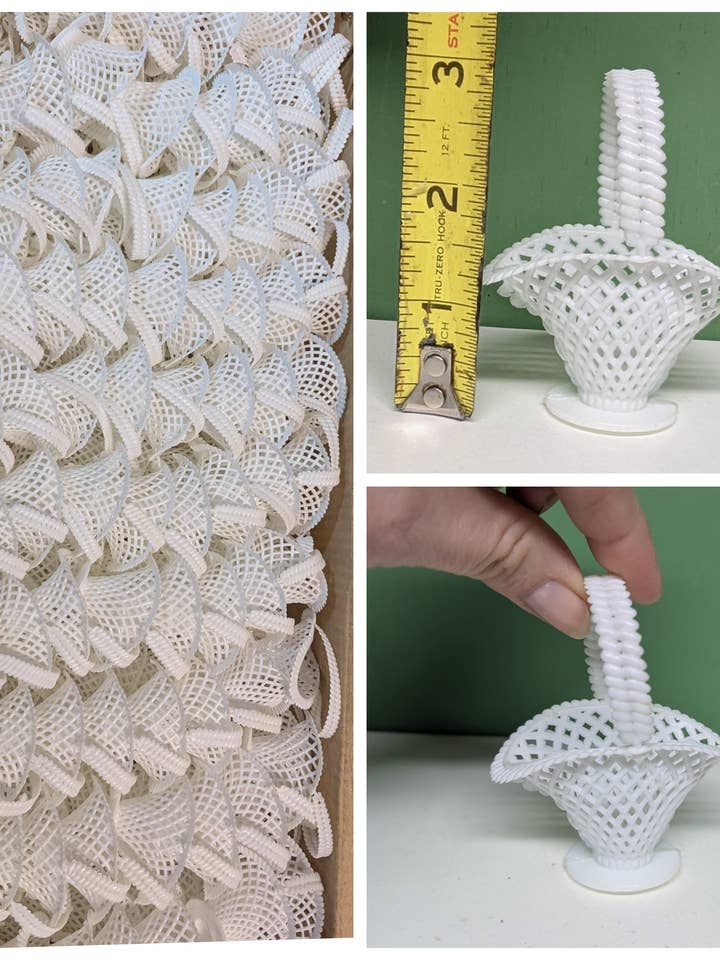 Basket party favor nut cups for wholesale by vintagegoodies