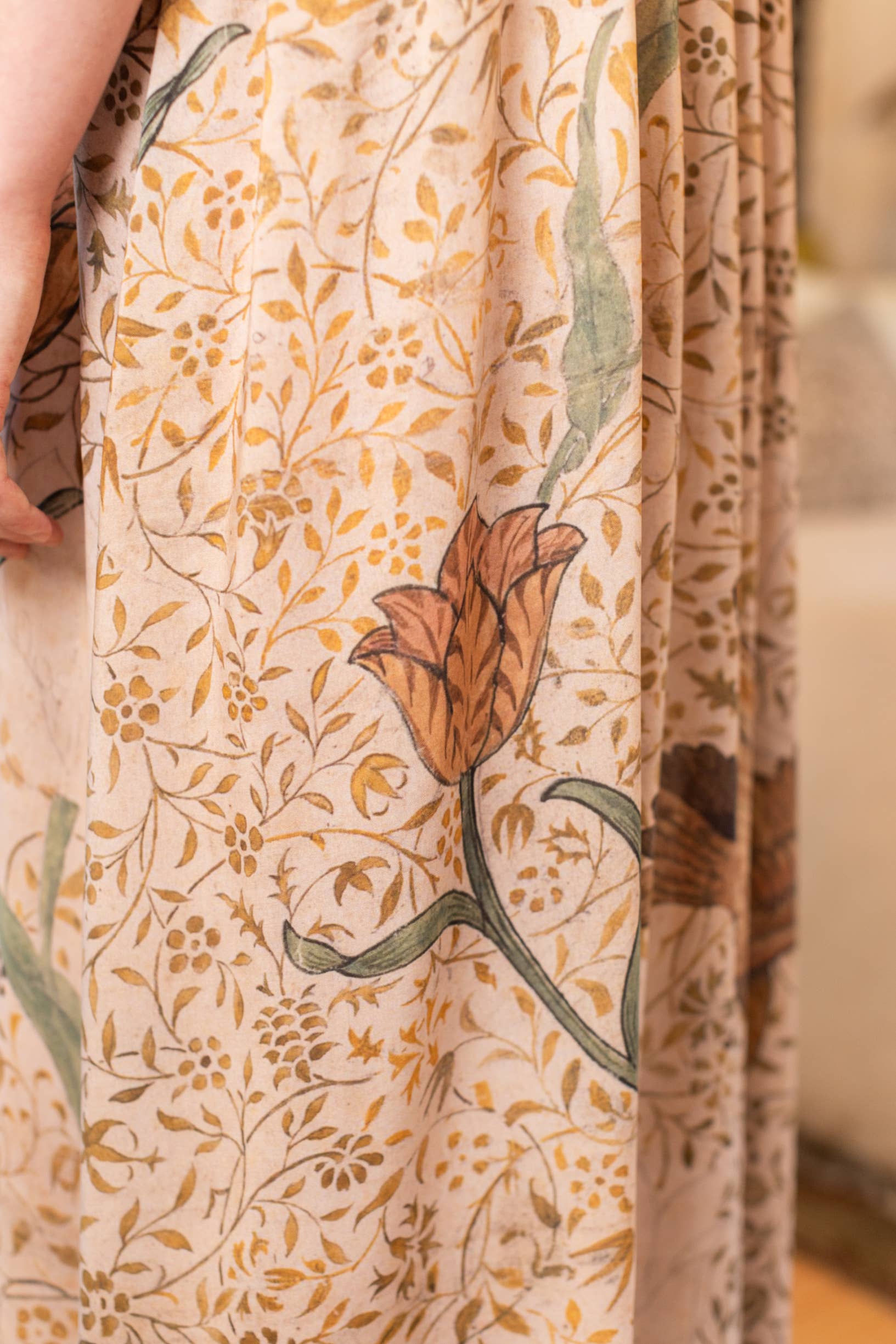 Market of Stars (Worldwide) - Wholesale Dress - Women's - Folklore Bohéme Long Maxi Slip Dress w/ Bird of Peace Art9