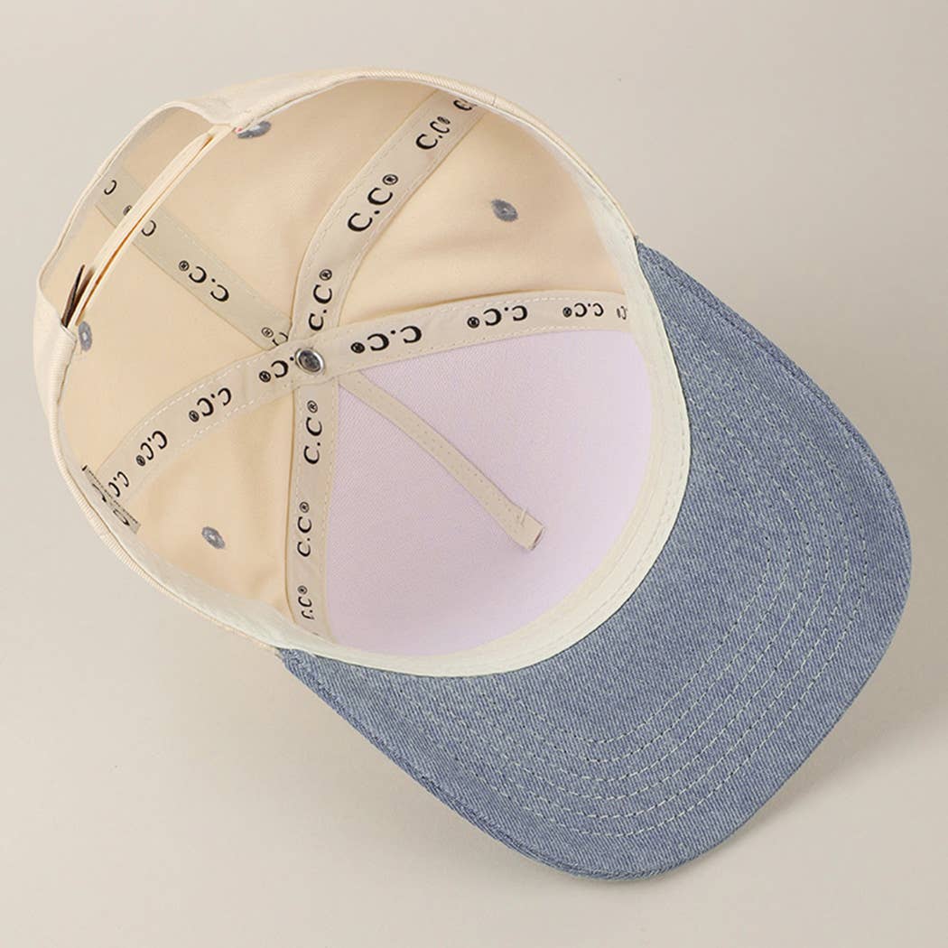 Fashion City - Wholesale Baseball Cap - Unisex - Plain Two-Tone Canvas Cotton Trucker Hat62