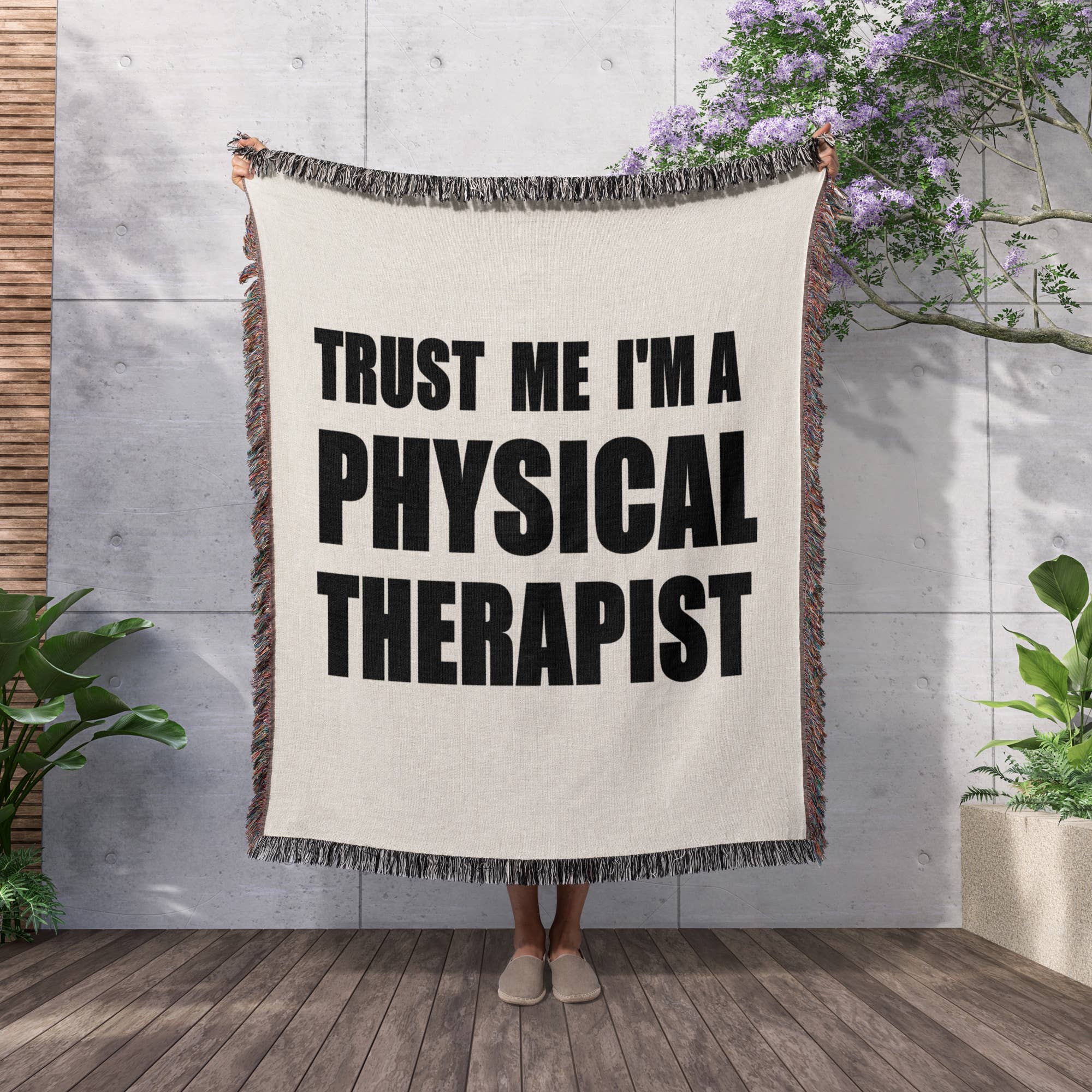 3dRose - Wholesale Throw Blanket - 3dRose, Trust me Im a Physical Therapist. Therapy work humor. Funny job gift, Blanket2