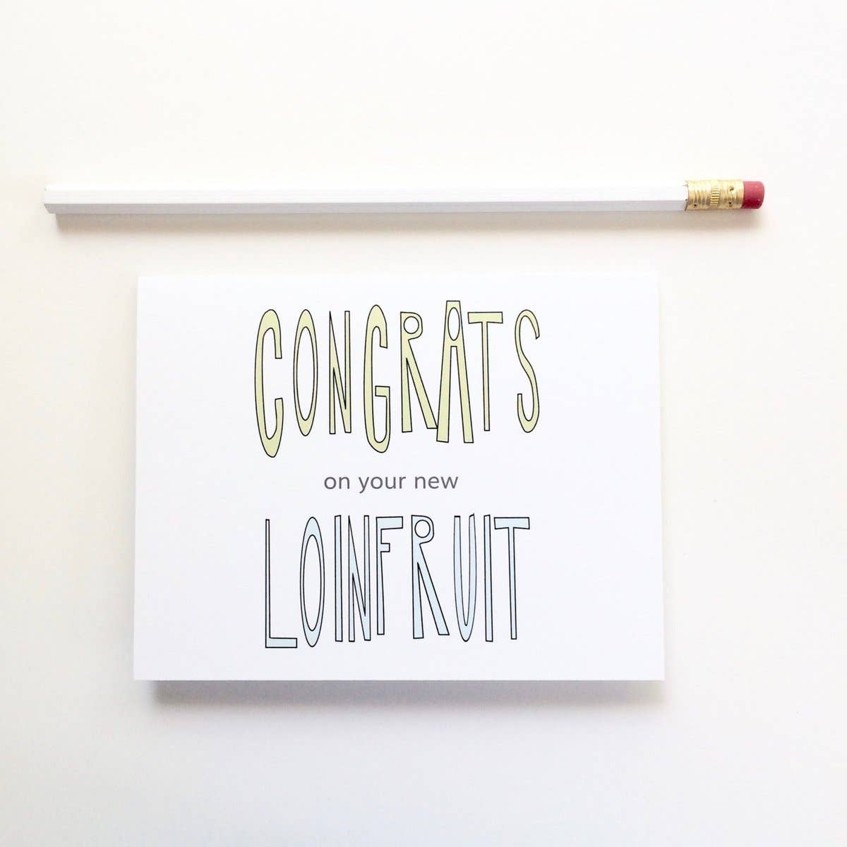 PAGEFIFTYFIVE - Wholesale Congratulations Card - Loin Fruit Card0