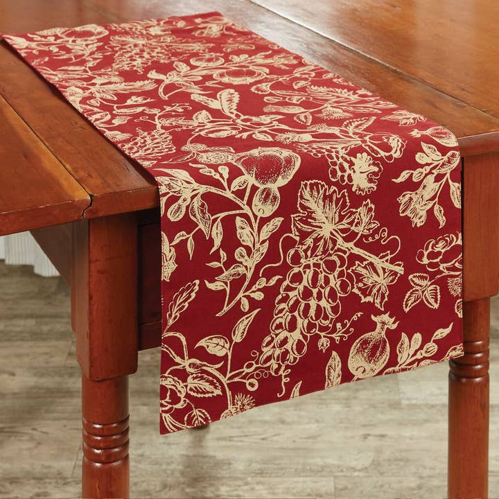 Park Designs – Runner de mesa por atacado – Williamsburg Mason Reserve Runner 36" L0