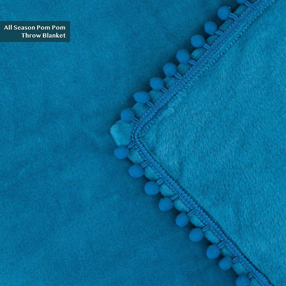 Pavilia – wholesale Prydnadsfilt – Filt med pompom-fransar77