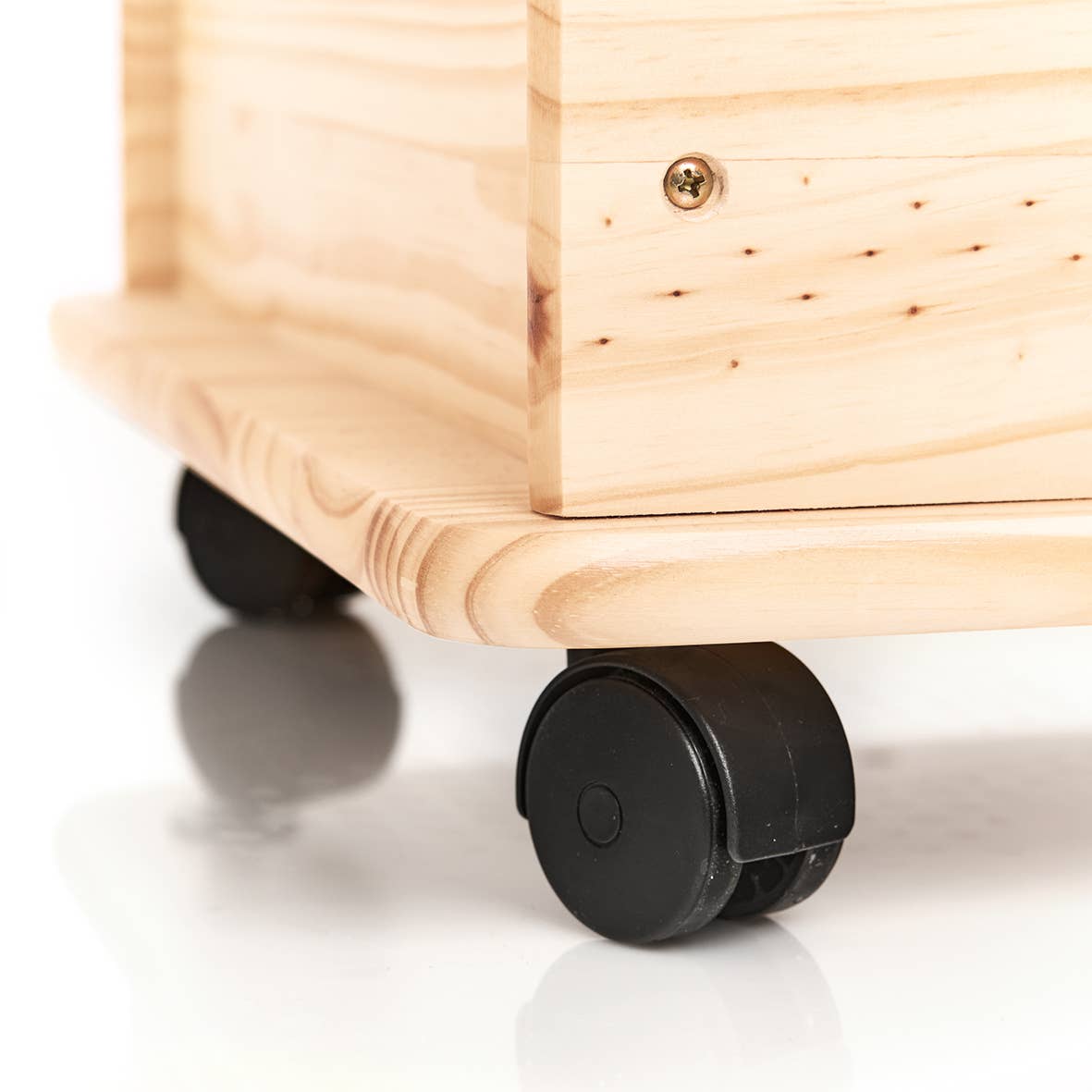 nature Storage Chest with Wheels, Pine for wholesale on Faire4