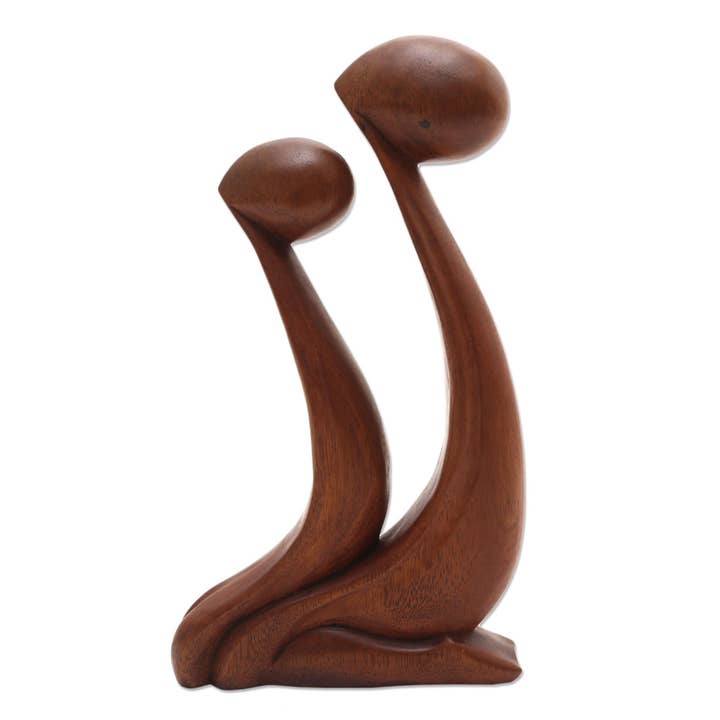 NOVICA Star Gazing Wood statuette for wholesale by NOVICA