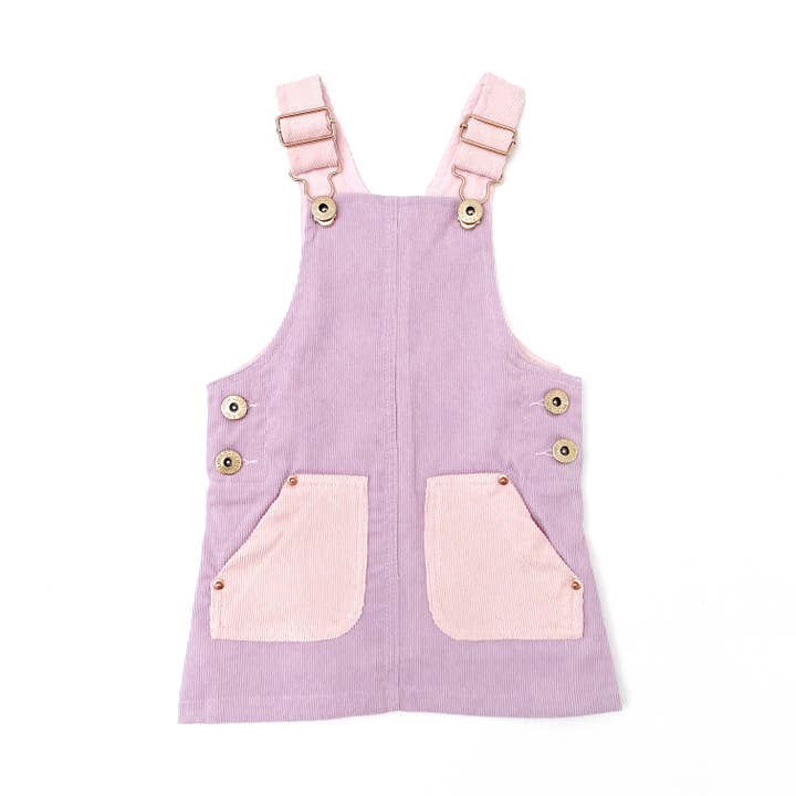 Pinafore-jurk met hazelnootkleurig koord - CANDY voor wholesale door With Love for Kids