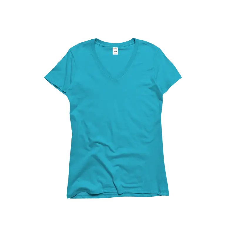 GOEX Apparel - Wholesale T-Shirt - Women's - Ladies Premium Cotton V-Neck Tee7