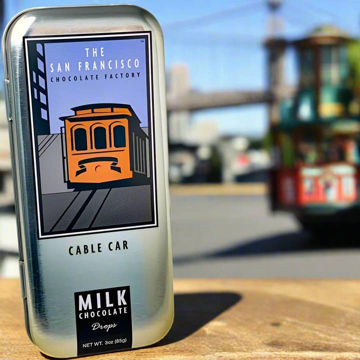 The San Francisco Chocolate Factory - Wholesale Chocolate Bar - San Francisco Landmark - Cable Car - Milk Chocolate