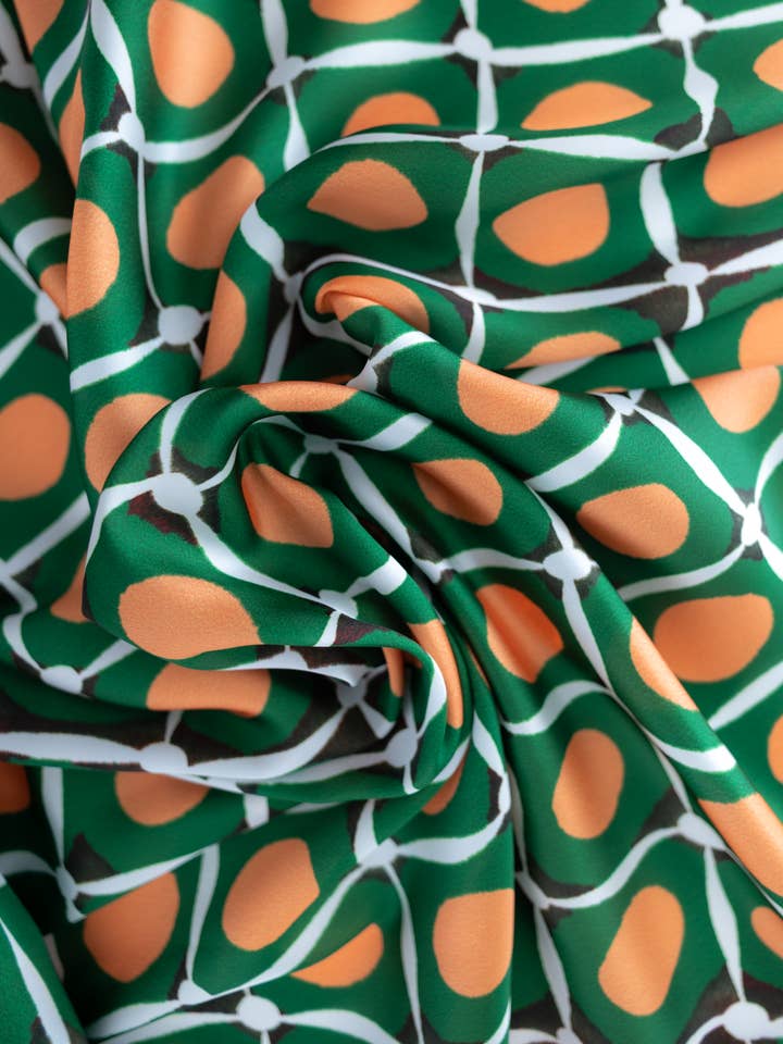 Women's Print Shirt in Satin for wholesale by Rey House