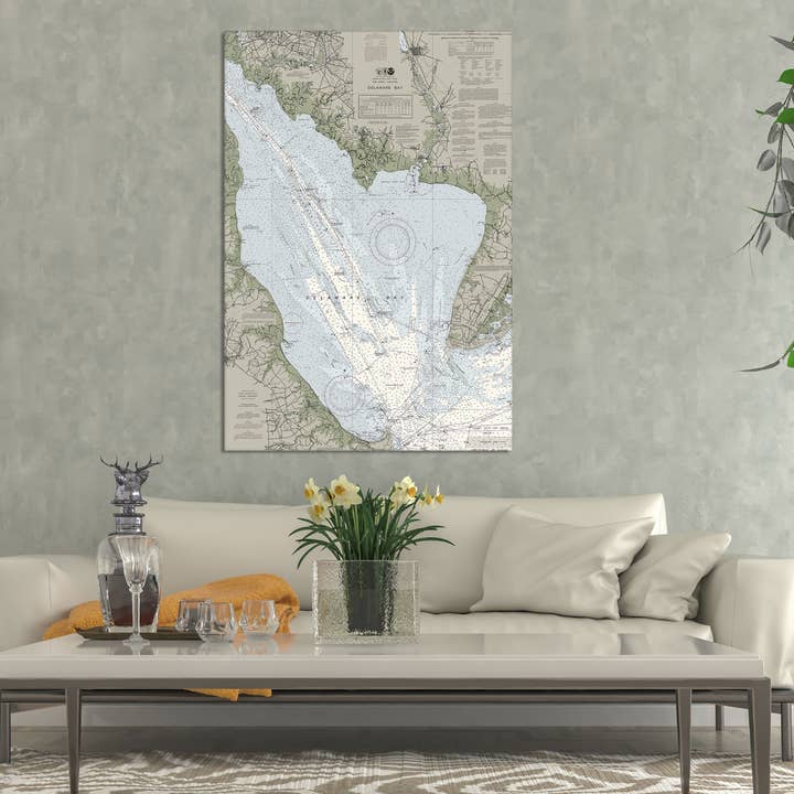 Delaware Bay Nautical Chart for wholesale by The Nautical Chart Co.