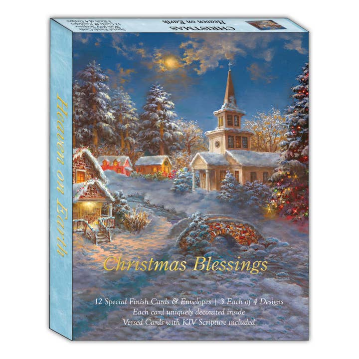 Crown Point Graphics - Wholesale Christmas Card - Assorted Boxed Christmas Cards - Heaven on Earth - 12 Cards1