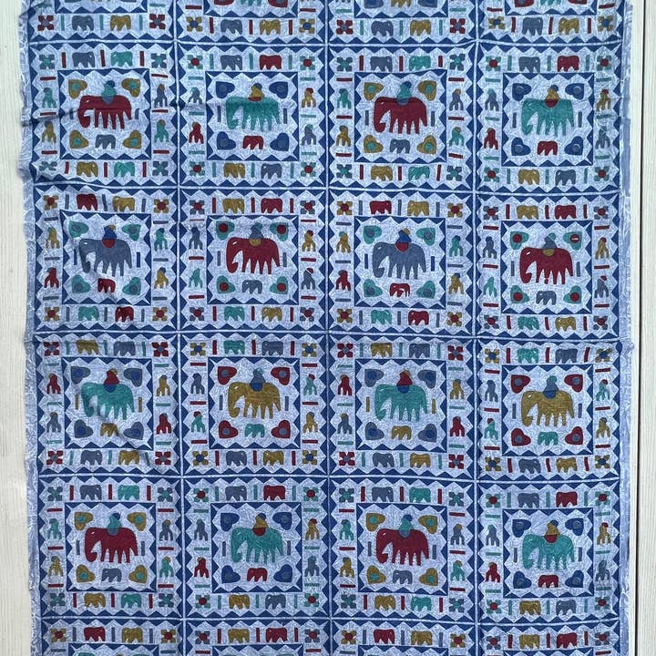 Lungta Imports - Wholesale Tapestry/Textile - Indian Tribal Elephants Tapestry Wall Decor Beach Throw