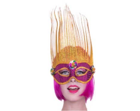 Kinky Pleasure - Wholesale Costume - Women's - Trendy Deals Online - 21752 - Venetian Mask Huge Size 36 Cm Height X 20 Cm - Purple/Gold - 1 Piece5