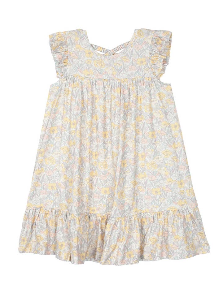 Mila Yellow Floral Dress for wholesale on Faire
