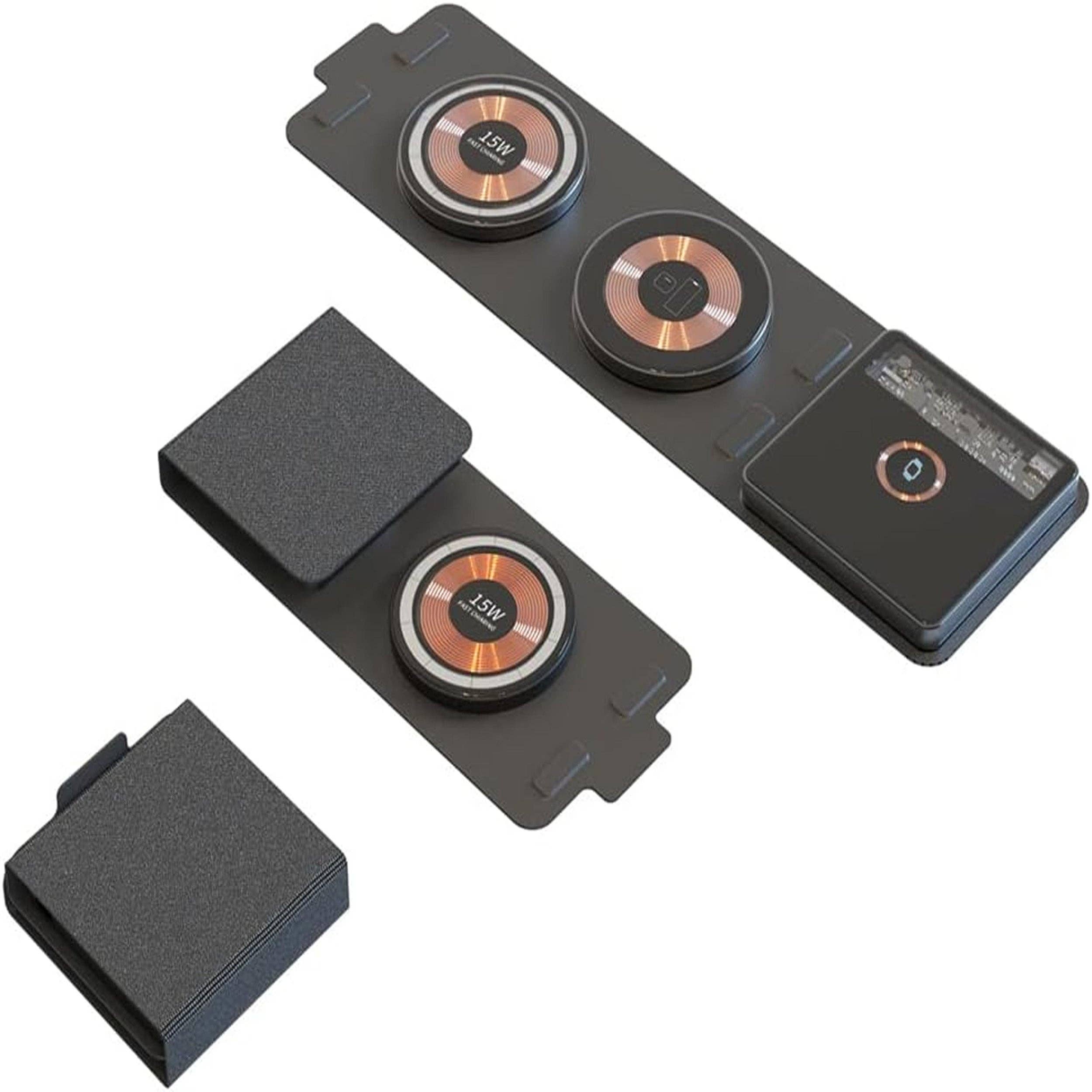 GulleeGadgets – Engroshandel Skærmbeskytter til telefon – Sammenfoldelig trådløs opladerstation til flere enheder0