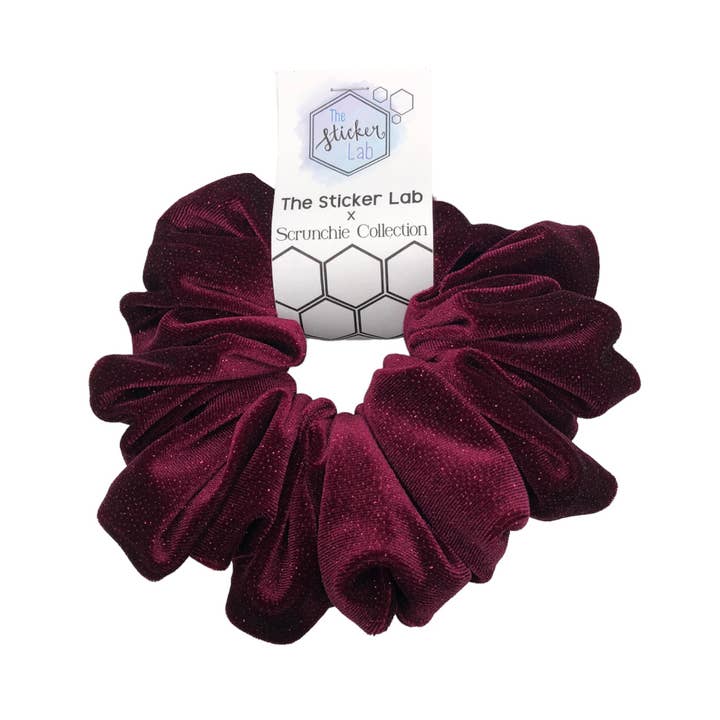 The Sticker Lab - Wholesale Scrunchie - Women’s - XXL Scrunchie Velvet Scrunchies Hair Tie Handmade