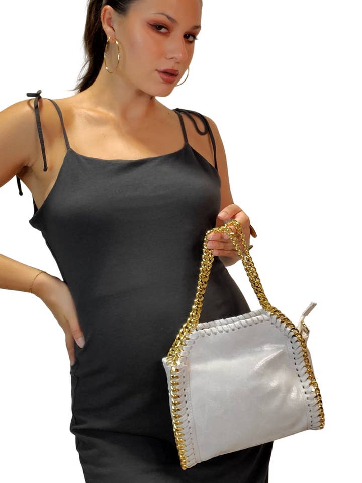 Dalciello Small Chain Handbag & Crossbody for wholesale by Charlie Leather