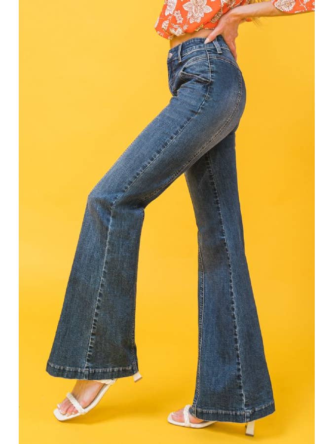 MEDIUM INDIGO A DENIM PANT-JP5742. for wholesale on Faire