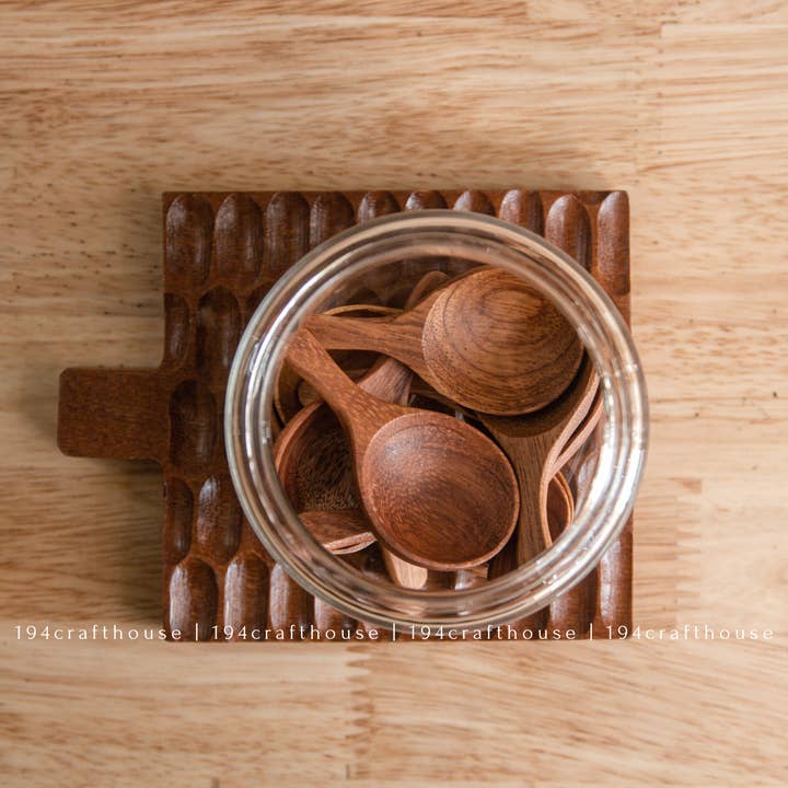 194 Craft House - Wholesale Measuring spoon - Spices Small Wooden Spoons, Wooden Scoop - Measuring Spoons7